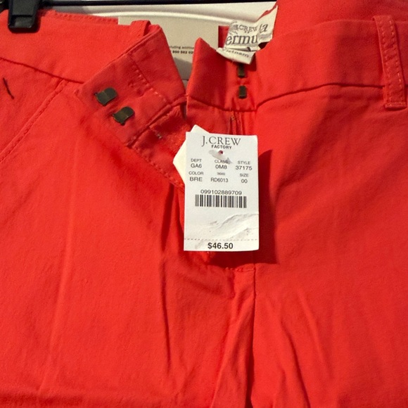 J. Crew Factory Vibrant Red Women's Shorts - Picture 2 of 7